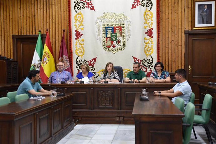 Presentación del acuerdo de gobierno PSOE-Cs en Huércal-Overa en mayo de 2019