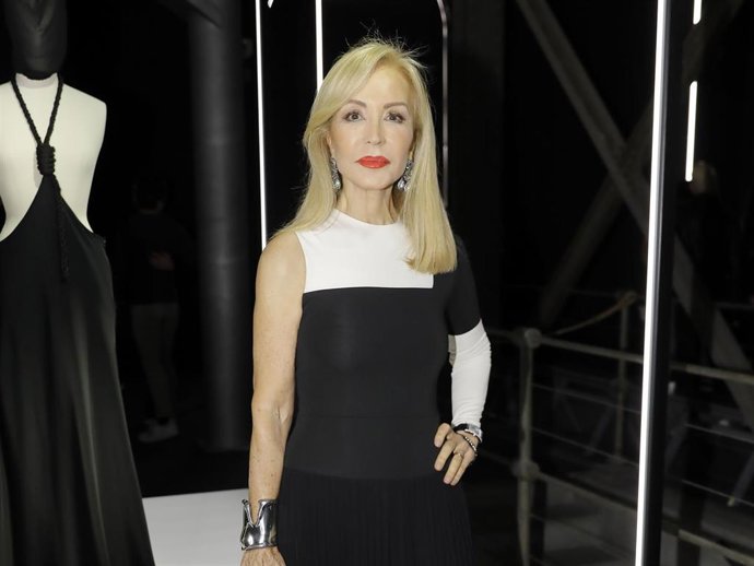 Carmen Lomana, en la inauguración de la exposición homenaje a David Delfín