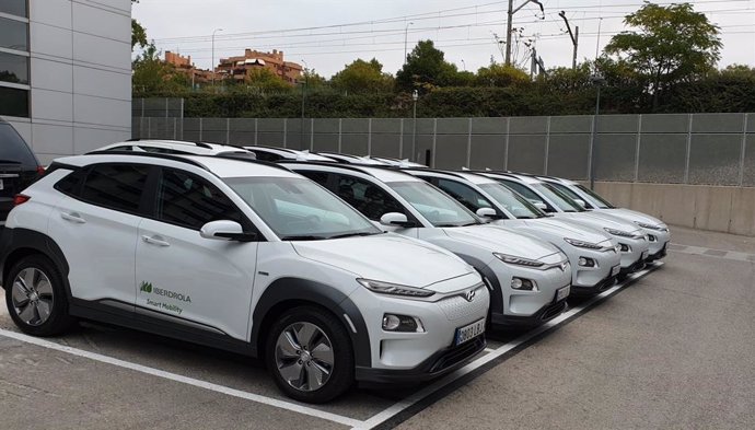 Flota de vehículos eléctricos de Hyundai para empleados de Iberdrola