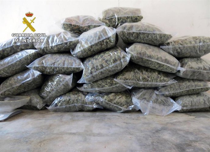 Imagen de uno de los cargamentos de droga interceptados