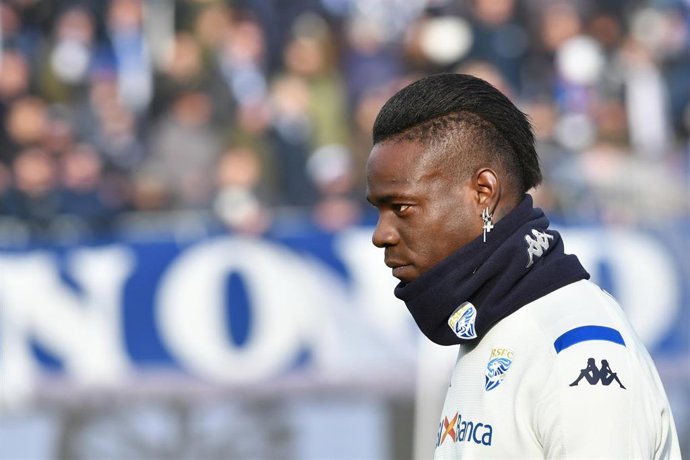 Mario Balotelli en un partido del Brescia