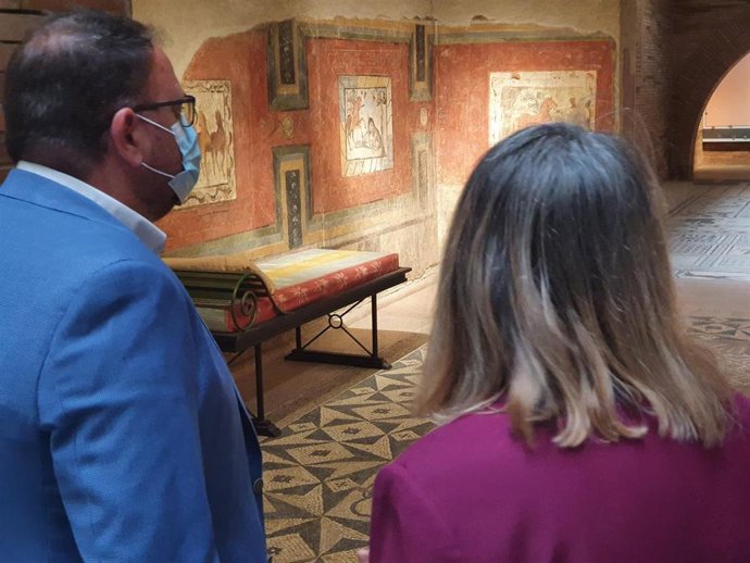 El alcalde de Mérida, Antonio Rodríguez Osuna, visita el Museo Nacional de Arte Romano