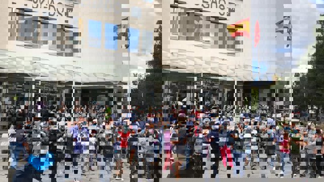 Cacerolada en los Juzgados de Plaza de Castilla