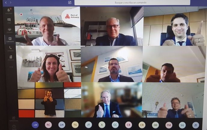 Imatge de la reunió virtual dels líders de la WPCAP celebrada el dijous 11 de juny de 2020.