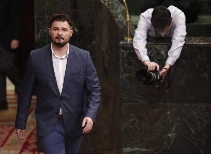 El portavoz de ERC en el Congreso, Gabriel Rufián.