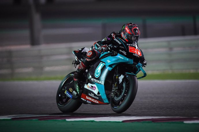 20 Quartararo Fabio (fra), Yamaha YZR-M1, Petronas Yamaha SRT, action during the Local MotoGP Official Tests at the Local Circuit from February 22 to 24, 2020 in Qatar - Photo Studio Milagro / DPPI