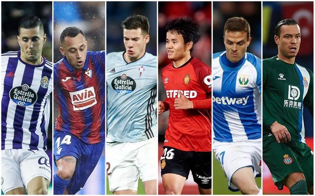 Valladoid, Eibar, Celta, Mallorca, Leganés y Espanyol, rivales por el descenso