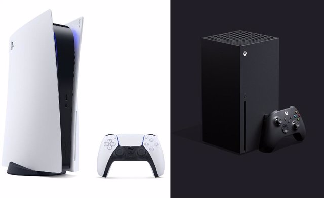 PlayStation 5 (izquierda) y Xbox Series X (derecha).