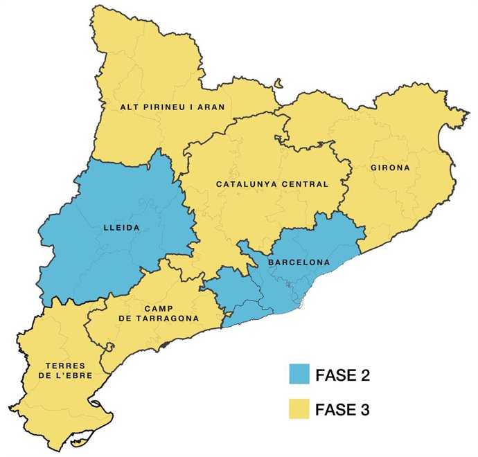 Barcelona es mantindria en fase 2