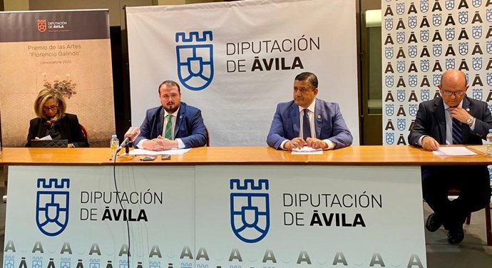 Presentación del Premio Florencio Galindo de las Artes en la Diputación de Ávila.