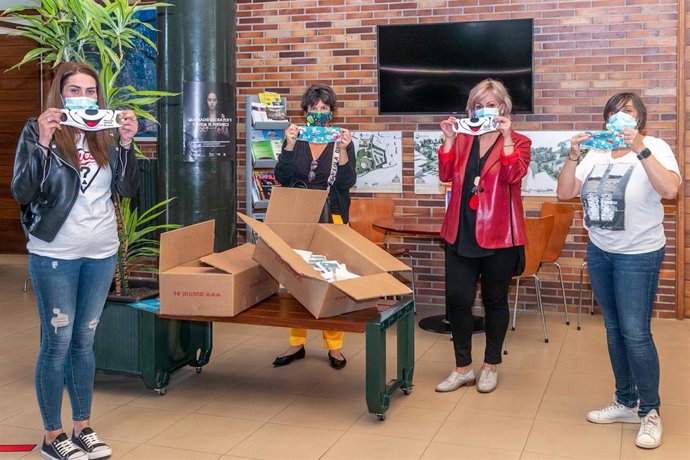 Mascarillas infantiles reutilizables y lavables que repartirá Polanco a niños del municipio