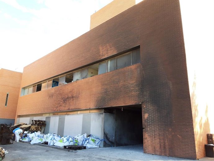 Hospital de Hellín tras el incendio
