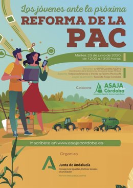 Cartel del encuentro organizado por el IAJ y Asaja