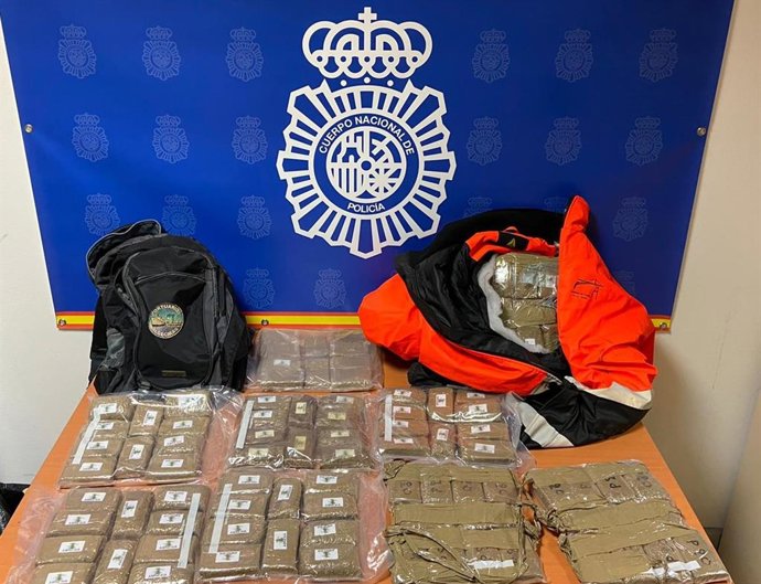 Droga incautada por la Policía Nacional en el Puerto de Algeciras