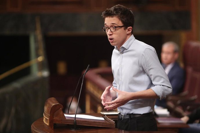 El líder de Más País, Íñigo Errejón, interviene en el Congreso