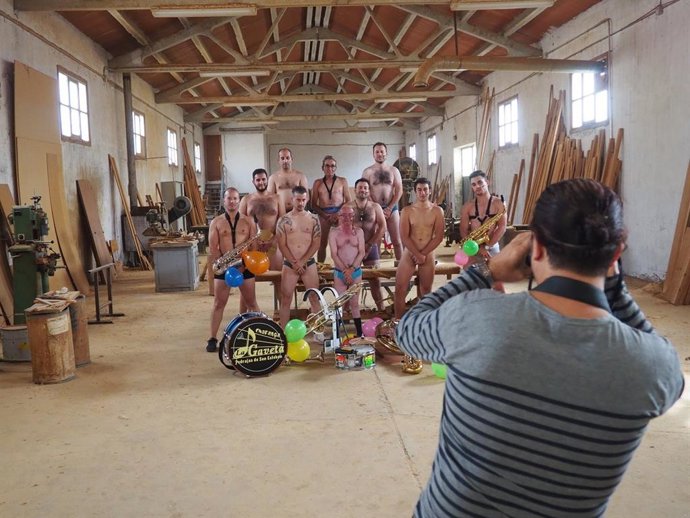 Imagen de archivo de la realización del Calendario Erótico de Pedrajas.