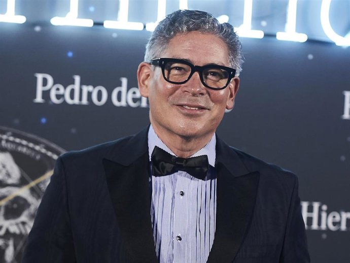 Boris Izaguirre attends Pedro del Hierro fashion show during the Merecedes Benz Fashion Week Autum/Winter 2020-21 on January 29, 2020 in Madrid, Spain.