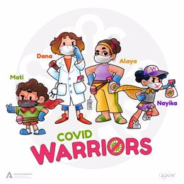 Coronavirus.- El IAM impulsa los cómic y recortables 'COVID Warriors' para informar y motivar ante el virus