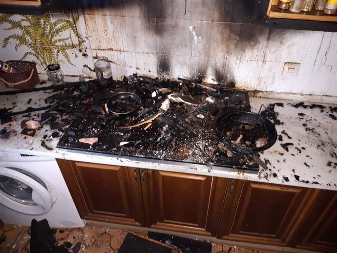 Incendio de una cocina en Puerto Real