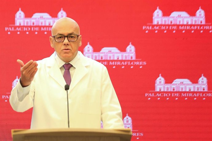 El vicepresidente y portavoz del Gobierno de Venezuela, Jorgue Rodríguez