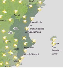 Predicción meteorológica del domingo 14 de junio