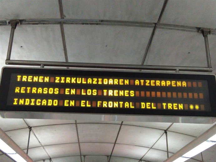 Avisos de retrasos en Metro Bilbao (archivo)