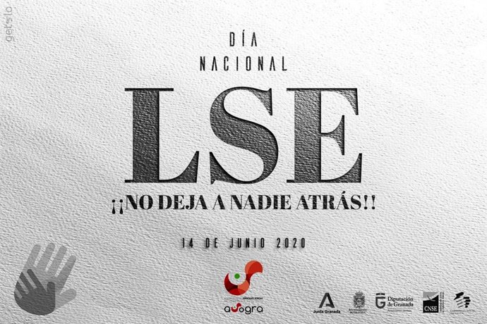 Gráfico de la Diputación de Granada sobre el 14 de junio, Día Nacional de las Lenguas de Signos Españolas. 