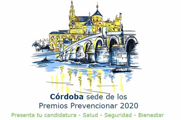 Cartel promocional de la gala de entrega en Córdoba de los III Premios Prevencionar España.