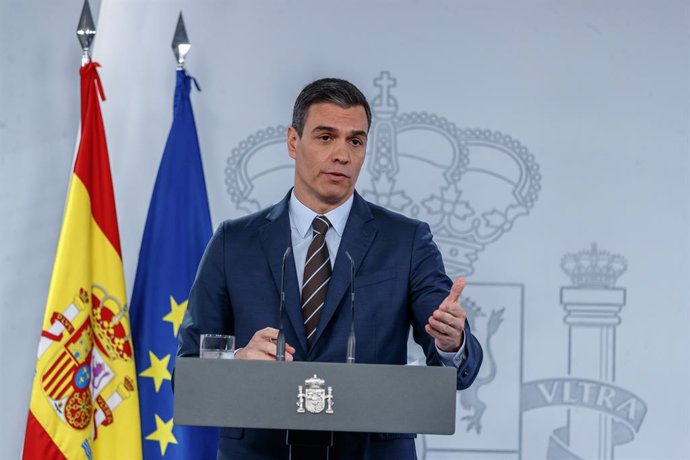 Cvirus.-Sánchez comparecerá en rueda de prensa en Moncloa tras la última Confere