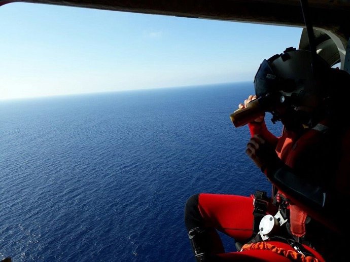 Imagen de archivo de un helicóptero de Salvamento Marítimo