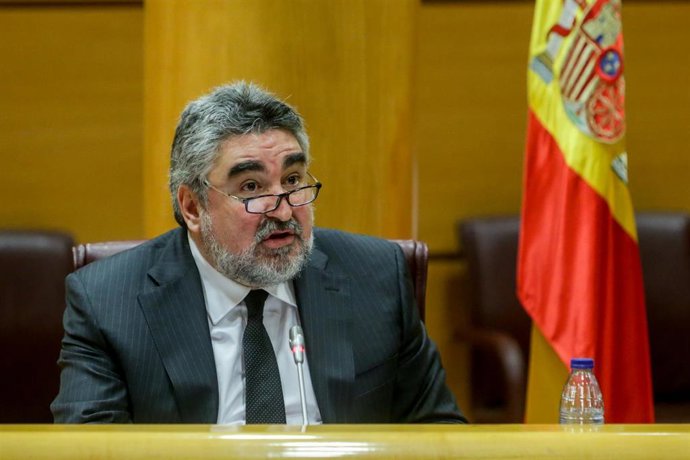 El ministro de Cultura y Deporte, José Manuel Rodríguez Uribes, comparece en el Senado en Comisión de su departamento para responder, entre otras, a cuestiones relacionadas con la tauromaquia, en Madrid (España), a 11 de junio de 2020.