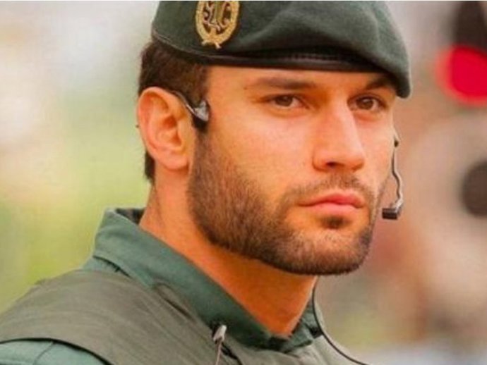 Jorge Pérez Díaz, en la imagen publicada por la Guardia Civil por la que se hizo famoso debido a su atractivo físico