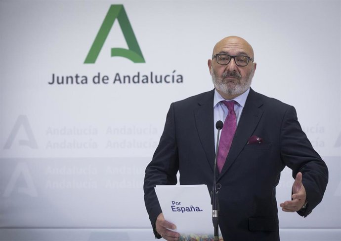 El portavoz del grupo parlamentario VOX, Alejandro Hernández