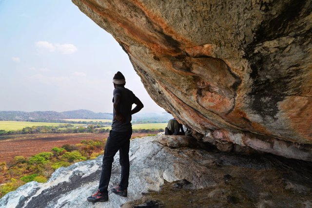 Cuevas en Zambia donde se buscaron las evidencias más antiguas de granjeros en el sur de África