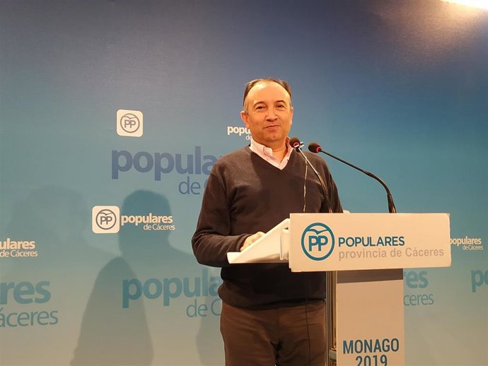 Laureano León, presidente del PP en la provincia de Cáceres