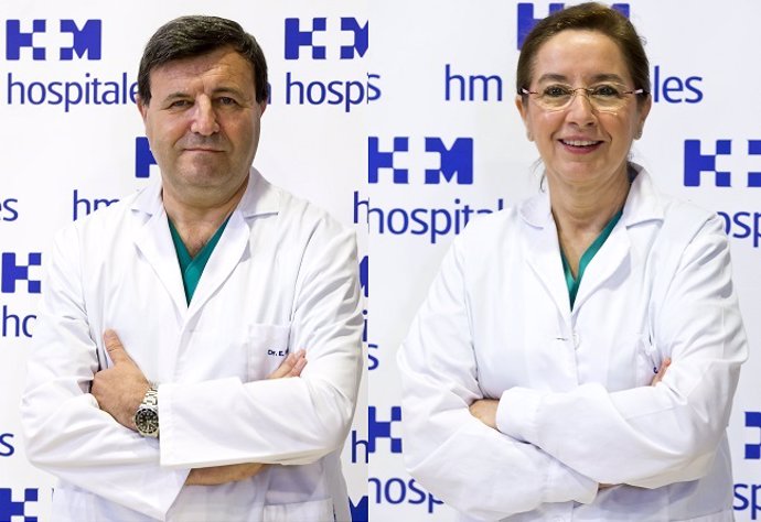 El Dr. Emilio Vicente y la Dra. Yolanda Quijano, director y co-directora respectivamente del Servicio de Cirugía General y Digestiva del Hospital Universitario HM Sanchinarro.