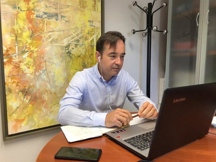 El concejal de Educación, Cultura, Turismo y Patrimonio Histórico, Miguel Ángel Valero, en rueda de prensa.