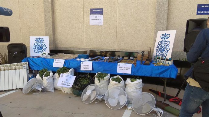 Operación Cerezo contra el narcotráfico en Puertollano.