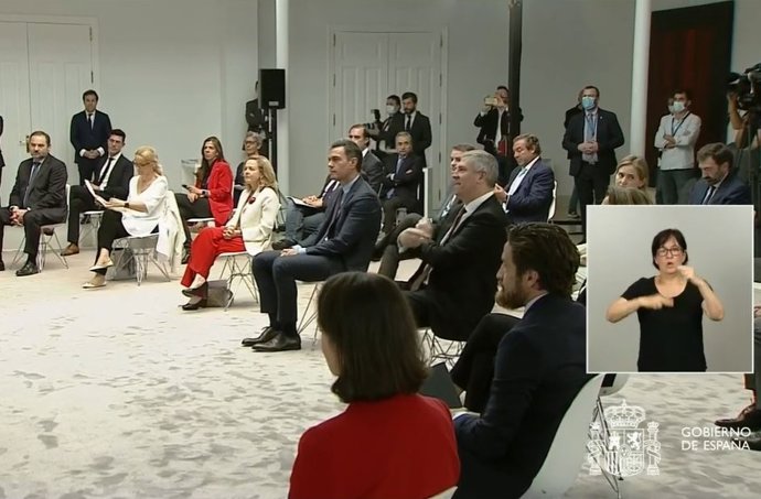 Imagen del acto de presentación del nuevo plan para el sector de la automoción.