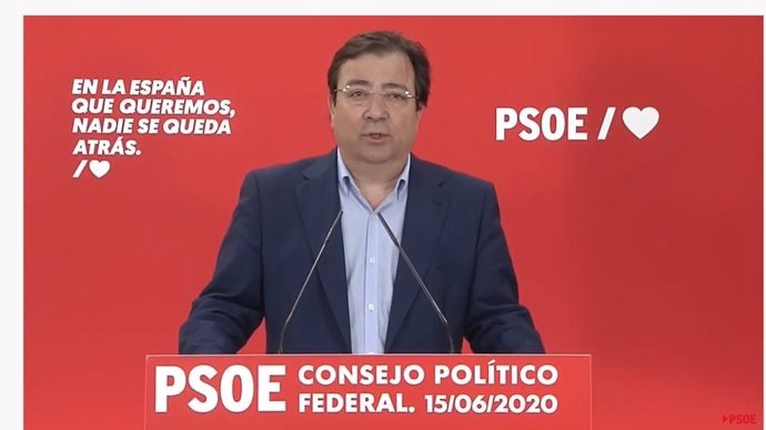 Vara en rueda de prensa tras el Consejo Político Federal del PSOE