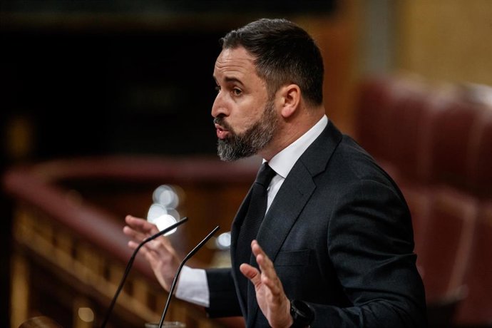 El presidente de VOX, Santiago Abascal.