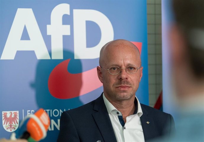 Andreas Kalbitz, presidente del grupo de AfD en el Parlamento del estado de Brandenburgo que fue expulsado por la dirección nacional