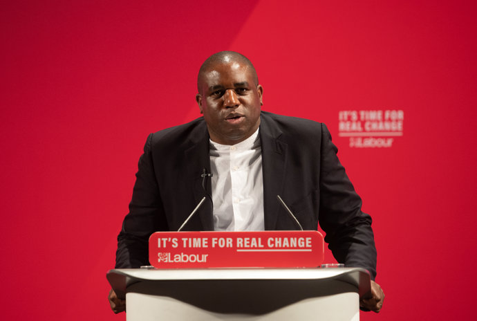 26 November 2019, England, London: UK Labour Party parliamentary candidate for Tottenham David Lammy speaks at the launch of the Party's "Race and Faith" manifesto at the Bernie Grant Arts Centre. Photo: Joe Giddens/PA Wire/dpa