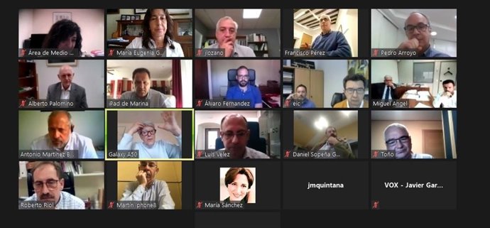 Reunión telemática para explicar el desarrollo de las obras del colector del paseo de Zorrilla.