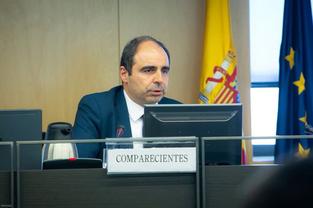 El socio Responsable de Mercados de PwC, Manuel Martín, en el Congreso de los Diputados, en Madrid a 15 de junio de 2020