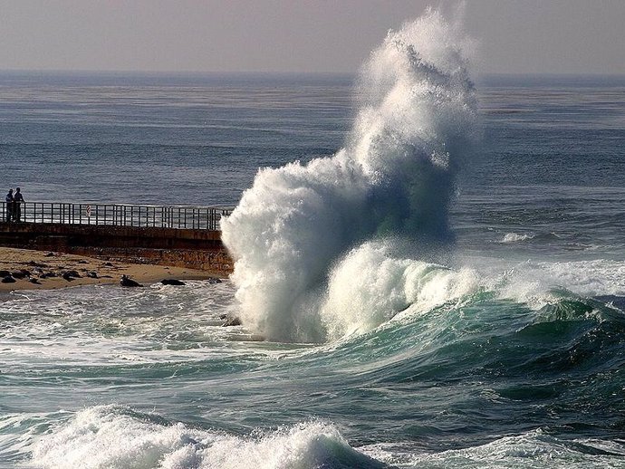 Costa, Mar, Océano, Ola, Temporal