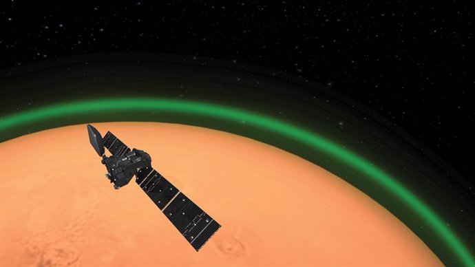 Marte también registra el resplandor verdoso visto en la atmósfera terrestre