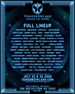 Cartel del Tomorrowland digital