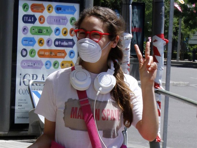 Cósima Ramírez Ruiz llega a su domicilio después de pasar tres meses confinada en Palma de Mallorca