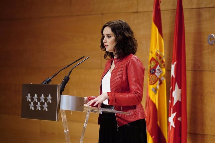 Imagen de recurso de la presidenta de la Comunidad de Madrid, Isabel Díaz Ayuso. Archivo.